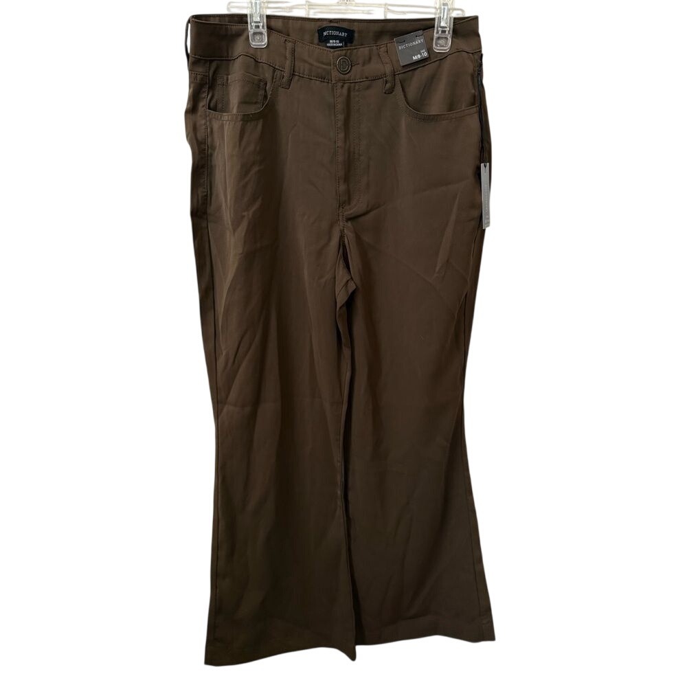 Dictionary Kia Extra High‎ Rise BootcutTrouser Pant Brown 8/10